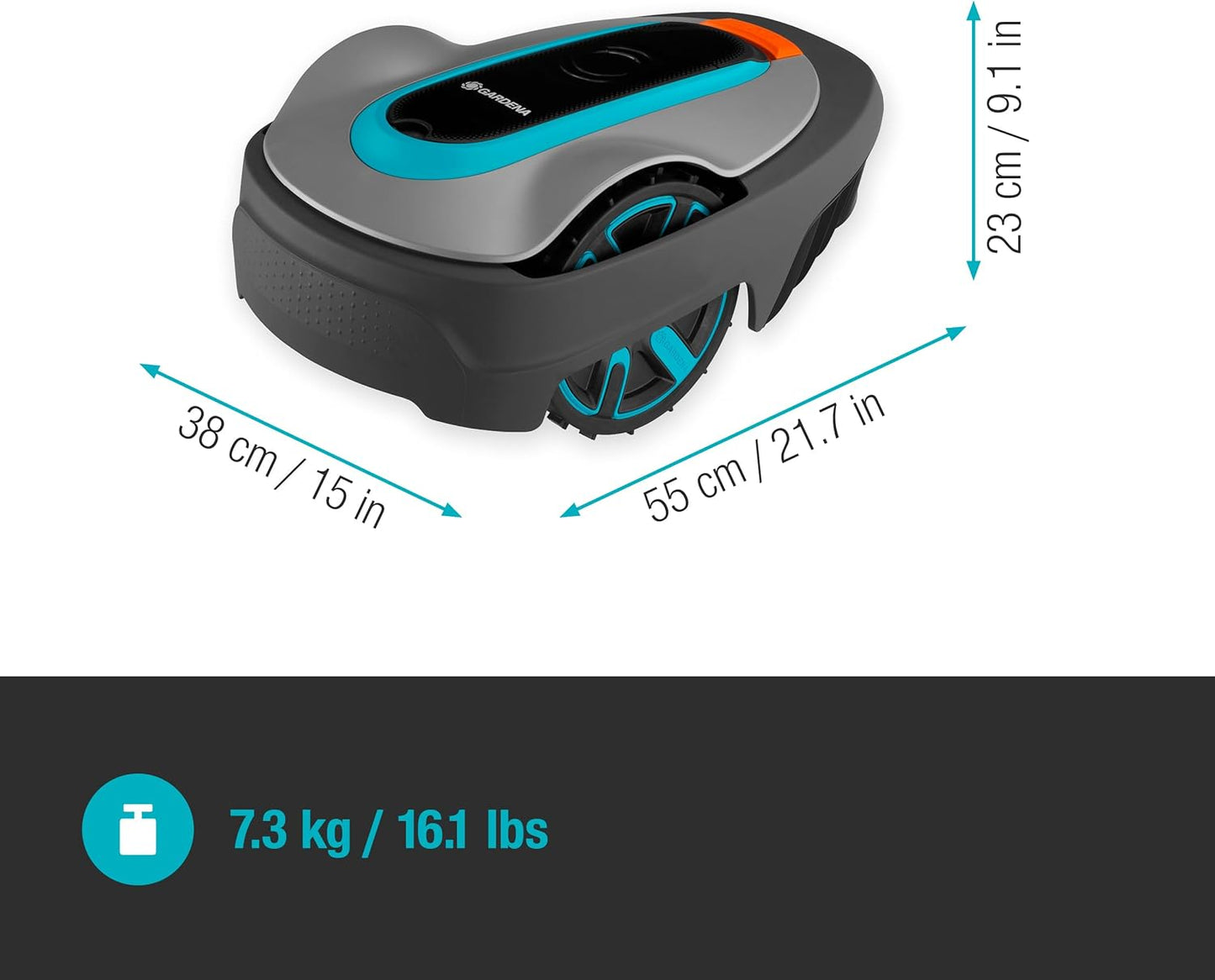 Gardena SILENO minimo Mähroboter 250 m², Bluetooth-App kompatibel, programmierbar, DE-Version (15201-20)