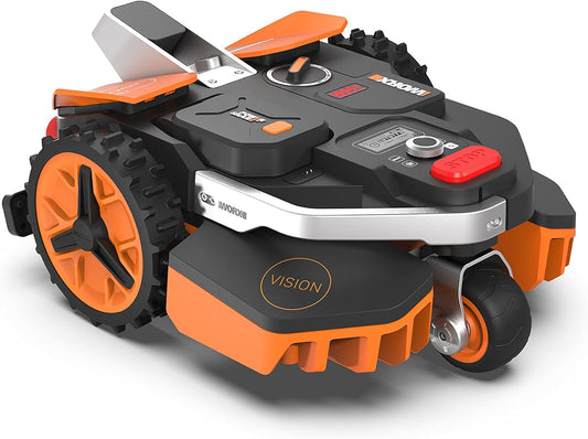 WORX Landroid Vision M600 Mähroboter WR206E, 600 m², WLAN & Bluetooth, ohne Begrenzungskabel, Hindernisvermeidung, App-Steuerung