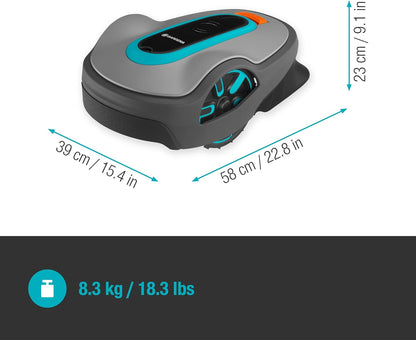 Gardena SILENO minimo Mähroboter 250 m², Bluetooth-App kompatibel, programmierbar, DE-Version (15201-20)