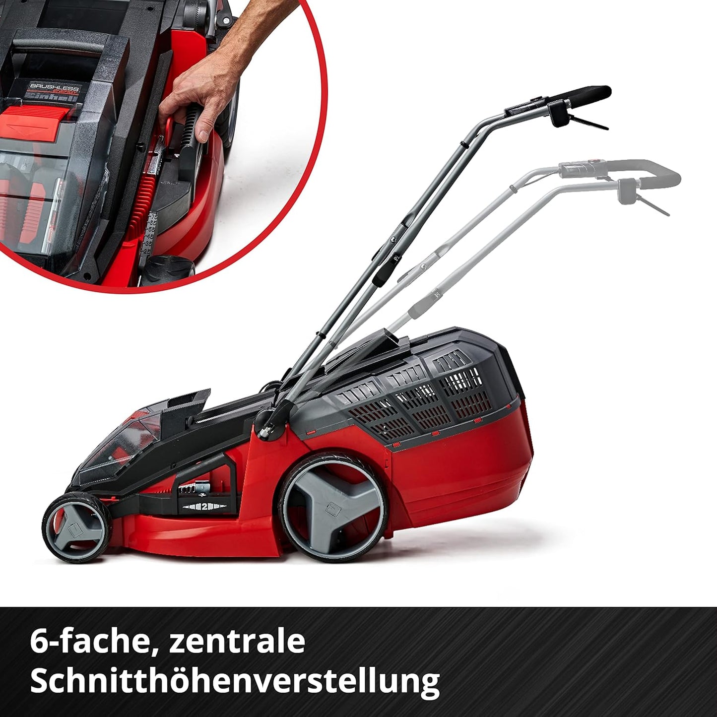 Einhell Mähroboter FREELEXO CAM 500, 18V, 500 m², Kamera statt Begrenzungsdraht, Brushless, 25% Steigung, 18 cm Schnittbreite, inkl. 3.0 Ah