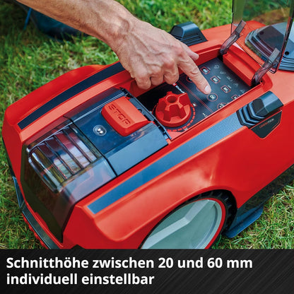 Einhell Mähroboter FREELEXO CAM 500, 18V, 500 m², Kamera statt Begrenzungsdraht, Brushless, 25% Steigung, 18 cm Schnittbreite, inkl. 3.0 Ah