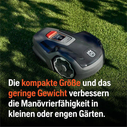 Husqvarna Automower Aspire R4, 400 m², Akku Mähroboter, App-Steuerung (Sprachsteuerung, WLAN, Bluetooth) inkl. Installations-Kit